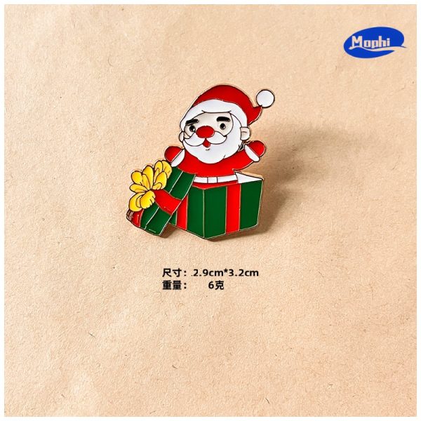 Brooch Santa Claus Reindeer 圣诞老人麋鹿胸针 - 图片 4