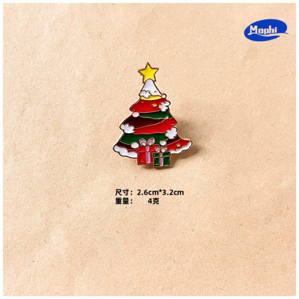 Brooch Santa Claus Reindeer 圣诞老人麋鹿胸针 - 图片 6