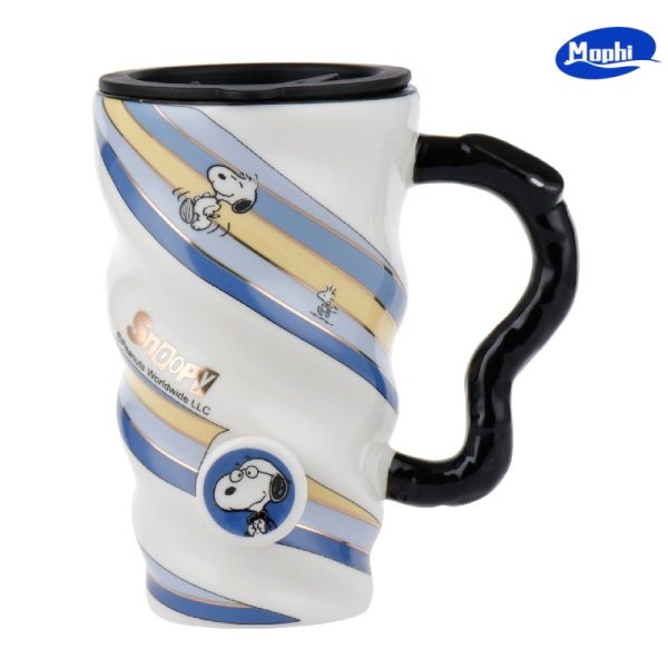 Ceramics Snoopy 史努比陶瓷大容量彩条杯 - 图片 2