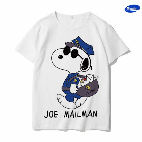 T-shirt Snoopy 卡通图案白T - 图片 23