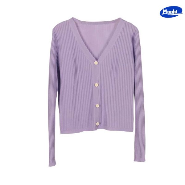 Sweater 曲珠冰丝小开衫