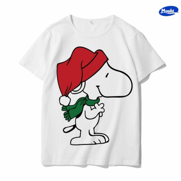 T-shirt Snoopy 卡通图案白T - 图片 13