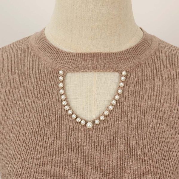 Sweater 钉珠无袖小背心 - 图片 3