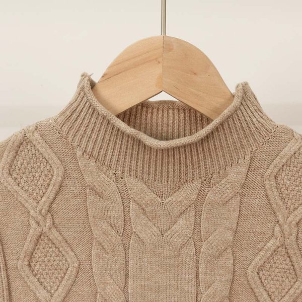 Sweater 高领无袖小麻花背心 - 图片 3