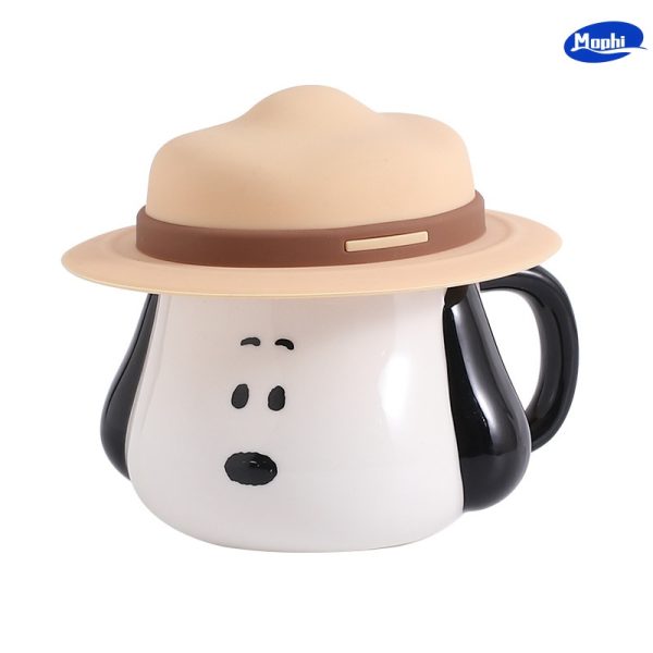 Ceramics Snoopy 史努比陶瓷杯草帽造型异形杯