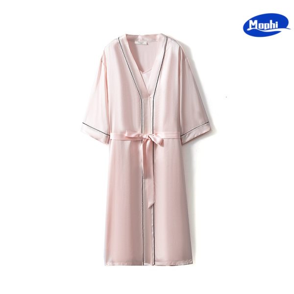 Sleepwear silk22姆米桑蚕丝真丝睡袍