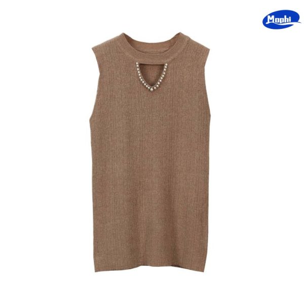 Sweater 钉珠无袖小背心