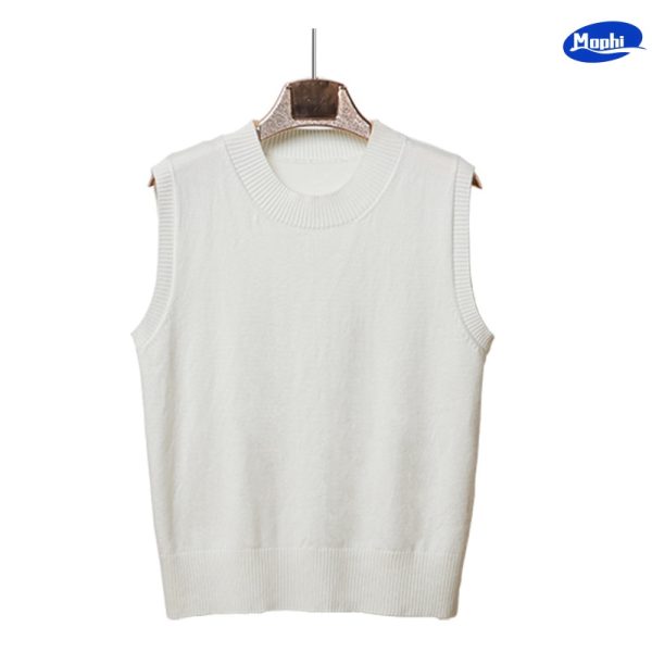 Sweater 圆领针织马甲背心 - 图片 5