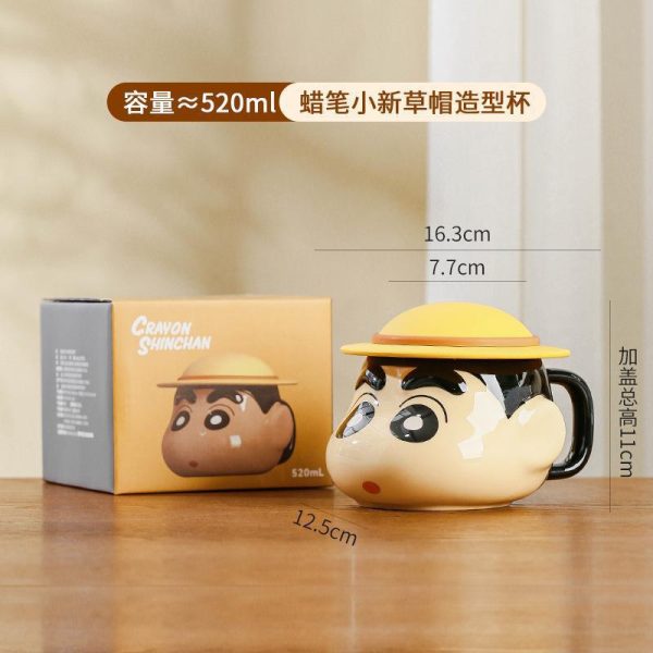 Ceramics Crayon Shinchan 蜡笔小新陶瓷带盖杯立体 - 图片 2