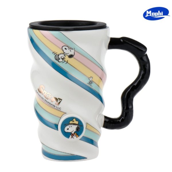 Ceramics Snoopy 史努比陶瓷大容量彩条杯 - 图片 3