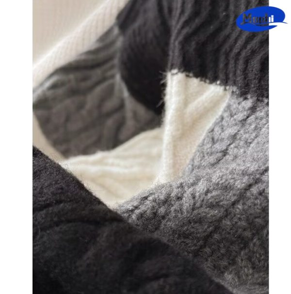 Sweater 中大儿童圆领色块拼接套衫 - 图片 3