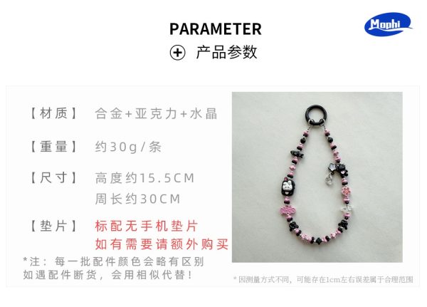 Charm 兔子水晶手机挂件包包挂件 - 图片 6