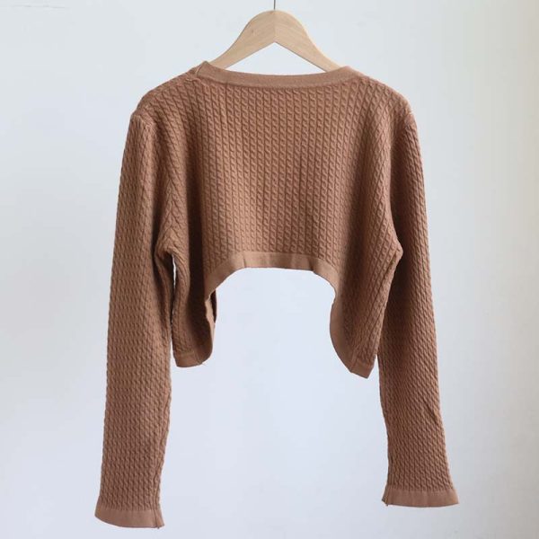 Sweater 复古小麻花开衫 - 图片 3