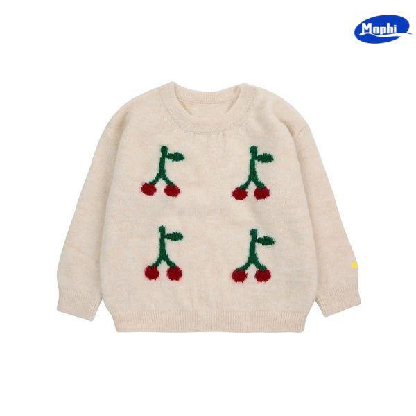 Girl’s Sweater 女童可爱针织提花套头毛衣系列 多色可选 - 图片 2