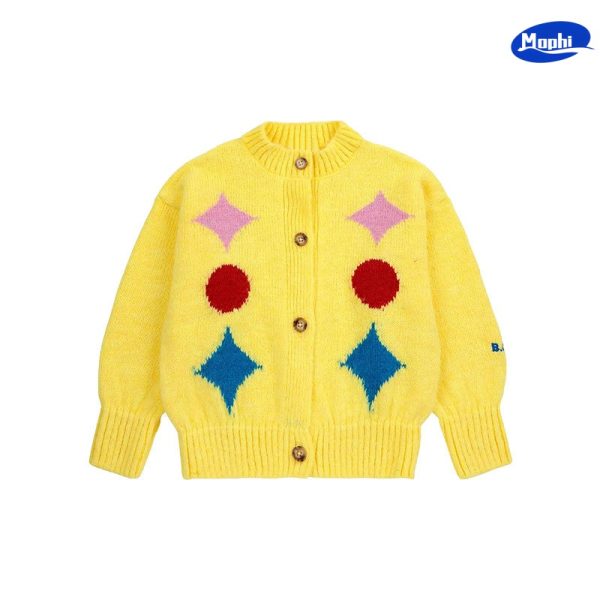 Girl’s Sweater 女童可爱针织提花开襟毛衣系列 多色可选 - 图片 2