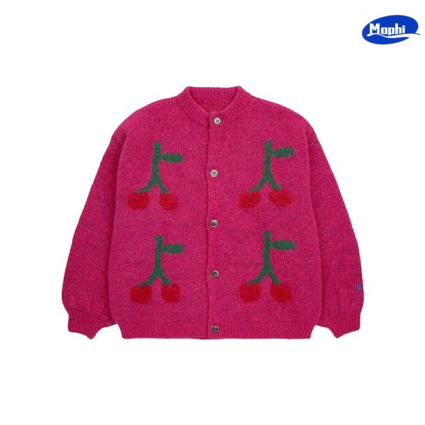 Girl’s Sweater 女童可爱针织提花开襟毛衣系列 多色可选 - 图片 3