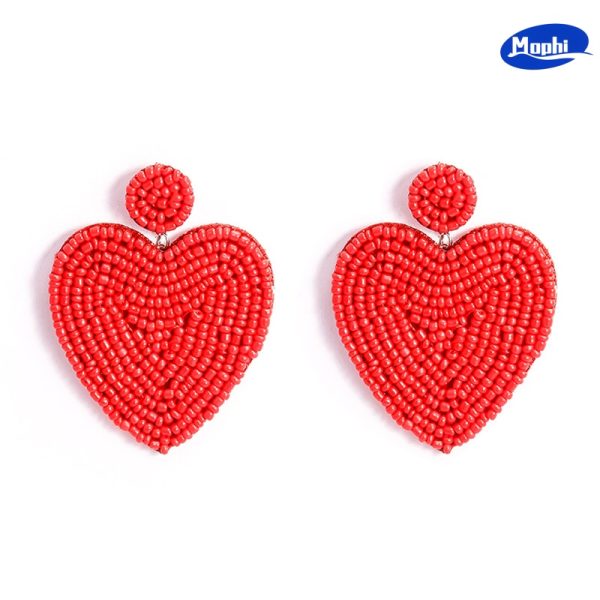 Earrings 彩色爱心耳坠 - 图片 8