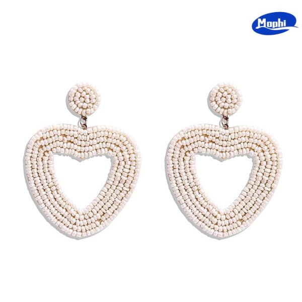 Earrings 彩色爱心耳坠 - 图片 3
