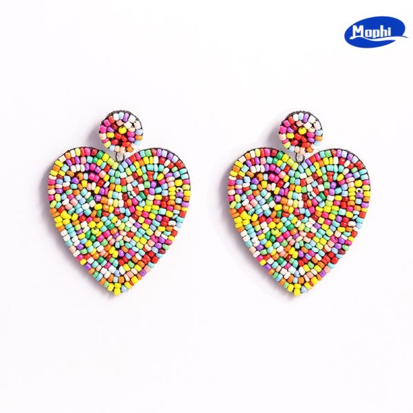 Earrings 彩色爱心耳坠