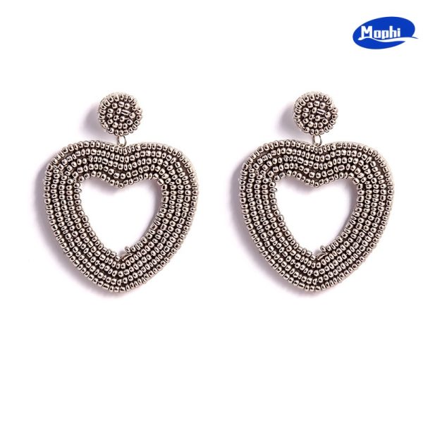 Earrings 彩色爱心耳坠 - 图片 2