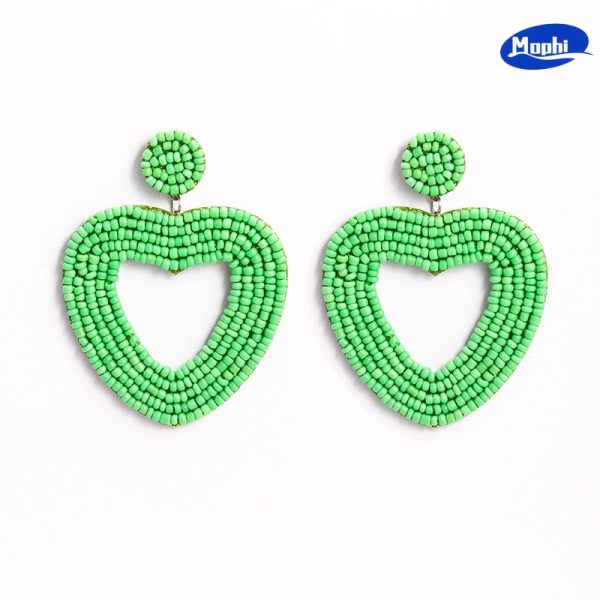 Earrings 彩色爱心耳坠 - 图片 10