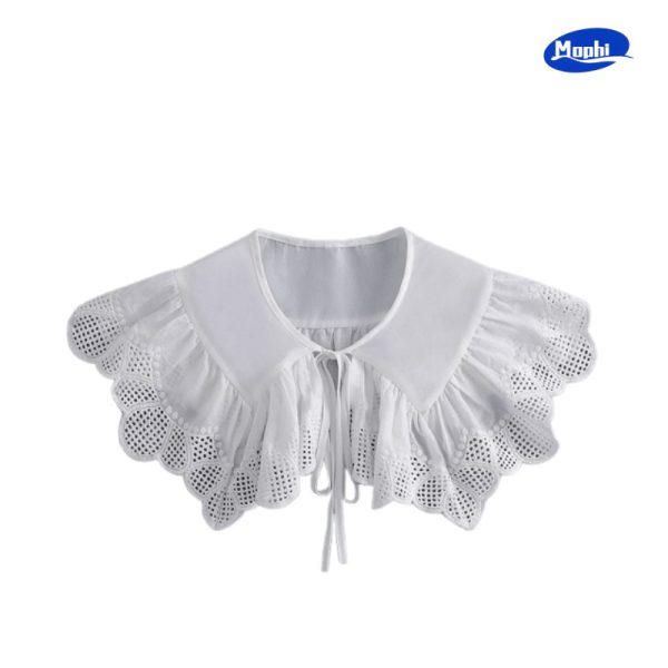 Ladies' Top 女小蝴蝶结披肩领百搭可爱 - 图片 5