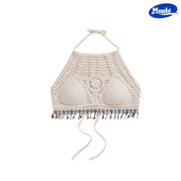 Ladies' Top 短款性感挂脖系带小吊带 - 图片 2