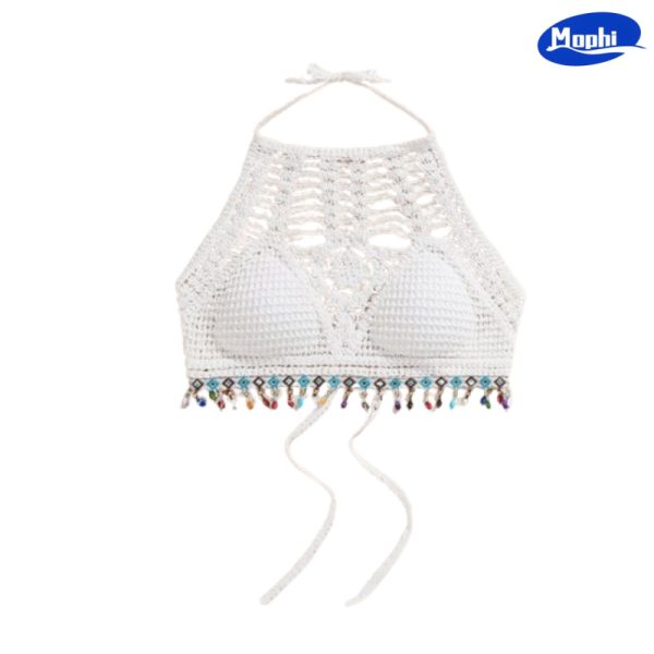 Ladies' Top 短款性感挂脖系带小吊带 - 图片 3