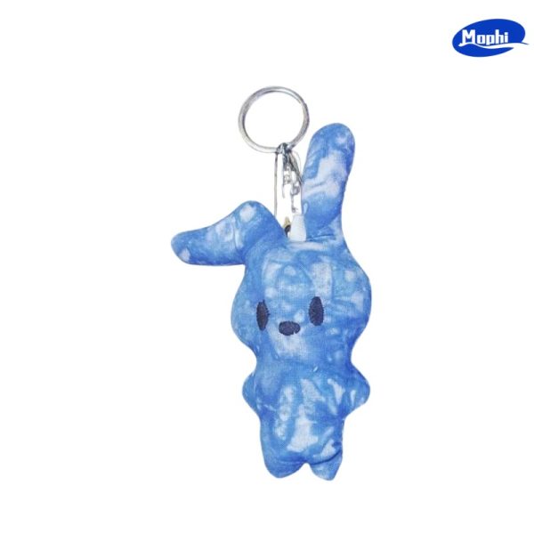 Key Chain 扎染布艺卡通可爱钥匙扣背包装饰挂件 - 图片 5