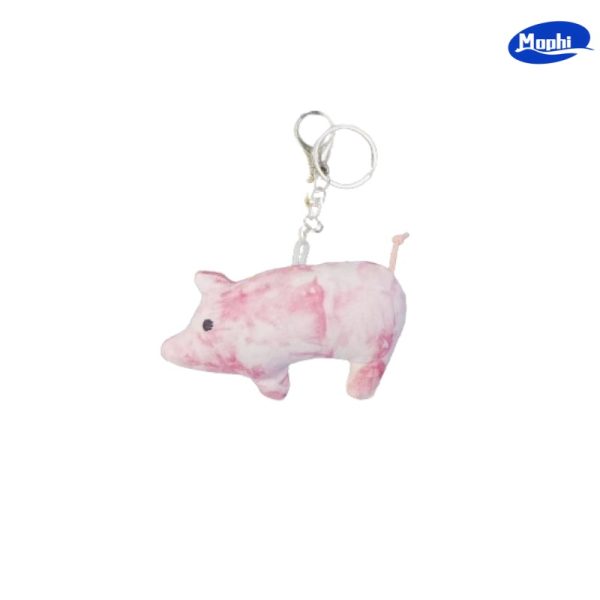 Key Chain 扎染布艺卡通可爱钥匙扣背包装饰挂件 - 图片 3