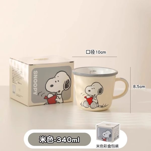 Ceramic 史努比带刻度陶瓷牛奶杯 - 图片 5