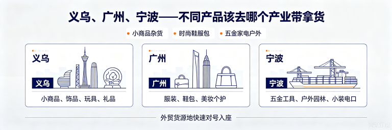 不同产品该去哪个产业带拿货？